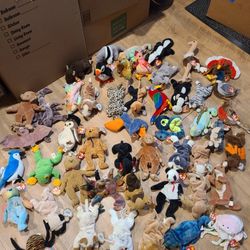 50 Vintage Collectable Beenie Babies 