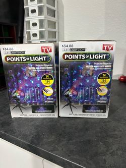LED Light Show Points of Light Projector – Set of 2