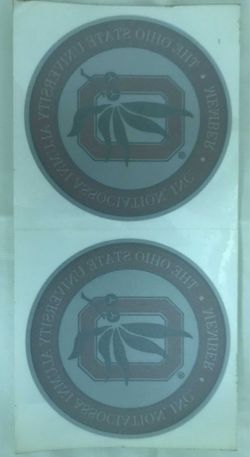 Ohio State University Window Sticker - Set of 2