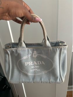 Prada small handbag tote canapa
