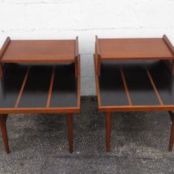 Jack Cartwright For Founders Danish Modern End Tables Nightstands A Pair 4694