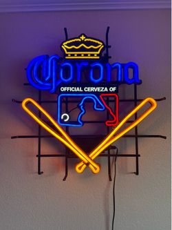 Corona MLB Neon Beer Sign