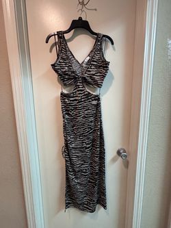 Summer dress animal print