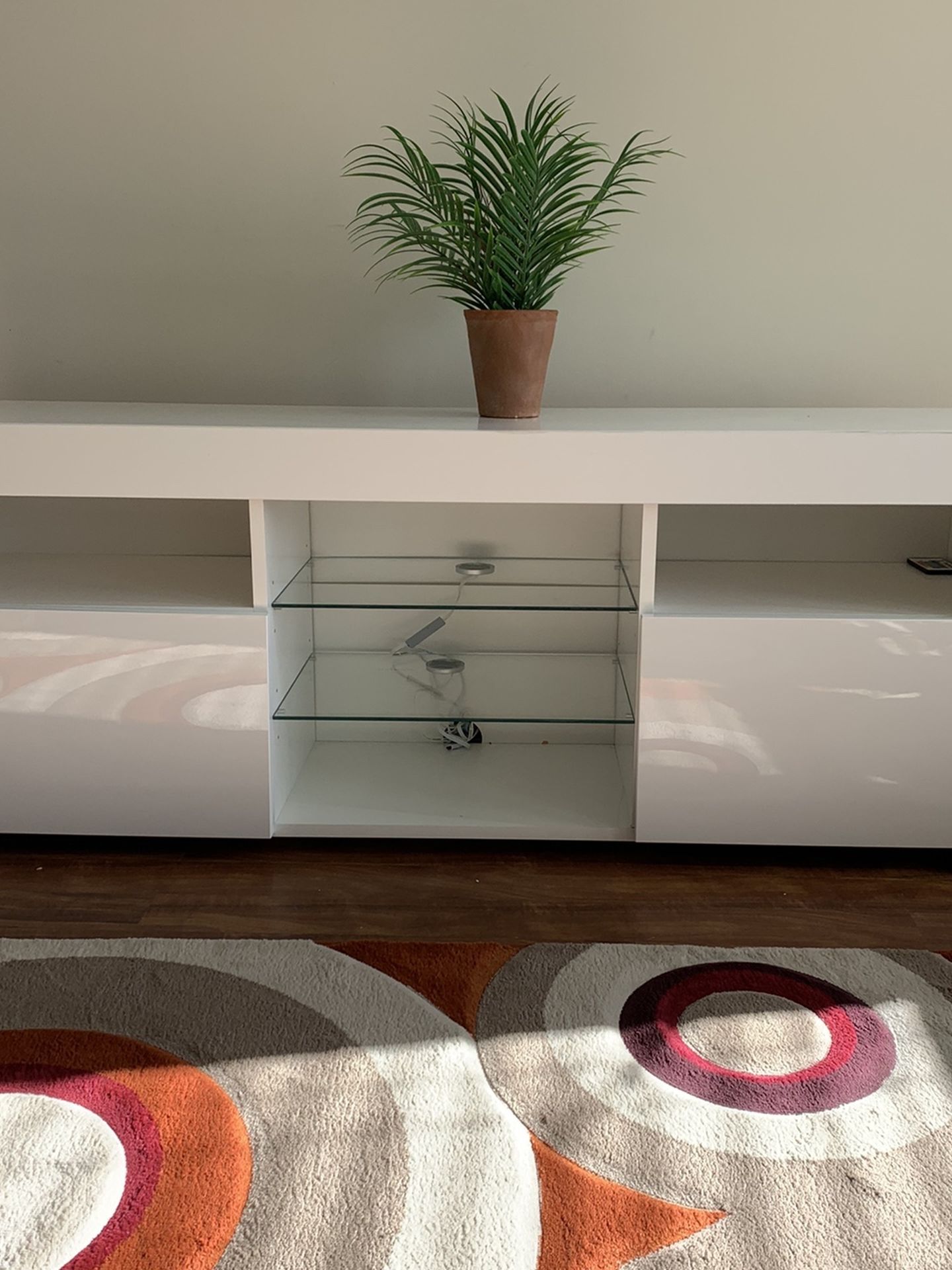 Beautiful White TV Stand