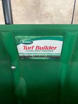 Scotts Turf Builder Classic Drop Spreader –Excellent. Condition Description Scotts Turf Builder Classic Drop Spreader
