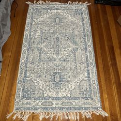 Oriental blue rug