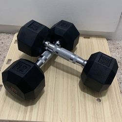 2 Hex Dumbbells 12lbs Black - All In Motion™: Rubber Coated, Chrome Handle, Arm Workout