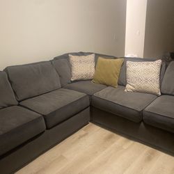 Stylish Grey couch With Pillows