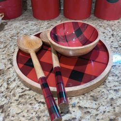 Buffalo Plaid Kitchen Set