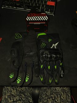 Alpinestars monster energy gloves size youth extra large