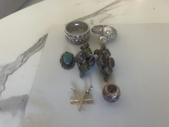 925 Sterling silver And 10k Gold Jewelry Lot- 23.9 Grams 