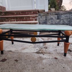 Glass Top Coffee Table Set 