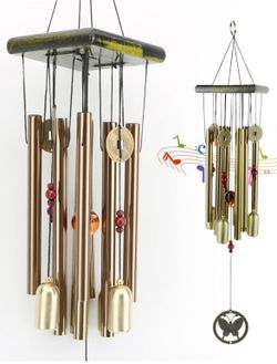 Vintage  Butterfly Wind Chime for Outdoor Decor