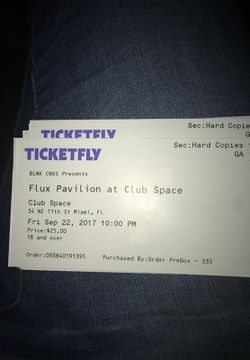 Flux pavilion tix!