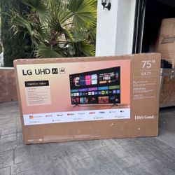 75ua77 75” Lg smart 4k led Uhd tv 