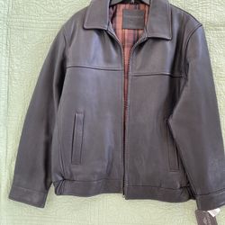 Brand New - Men’s Genuine Leather Jacket - Size Medium