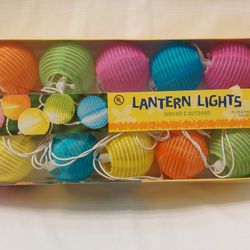 Set Of 10 Colorful Indoor Outdoor Lights $10