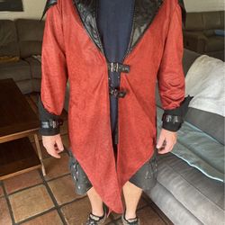 Halloween Costume Long coat With Skeletons