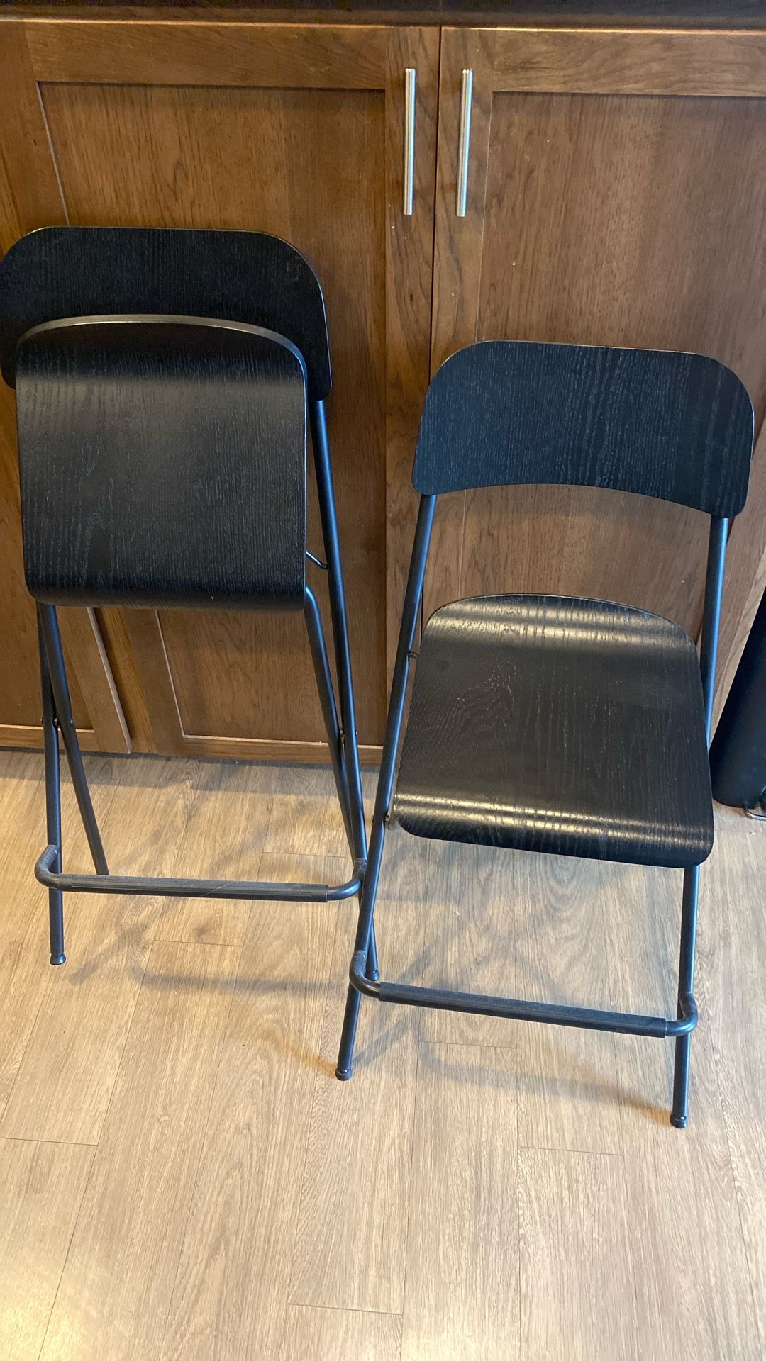 IKEA Bar stool with backrest, foldable.