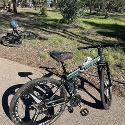Forever Folding Mountain Bike | 27.5” | 24-Speed | Dual Suspension | Like New