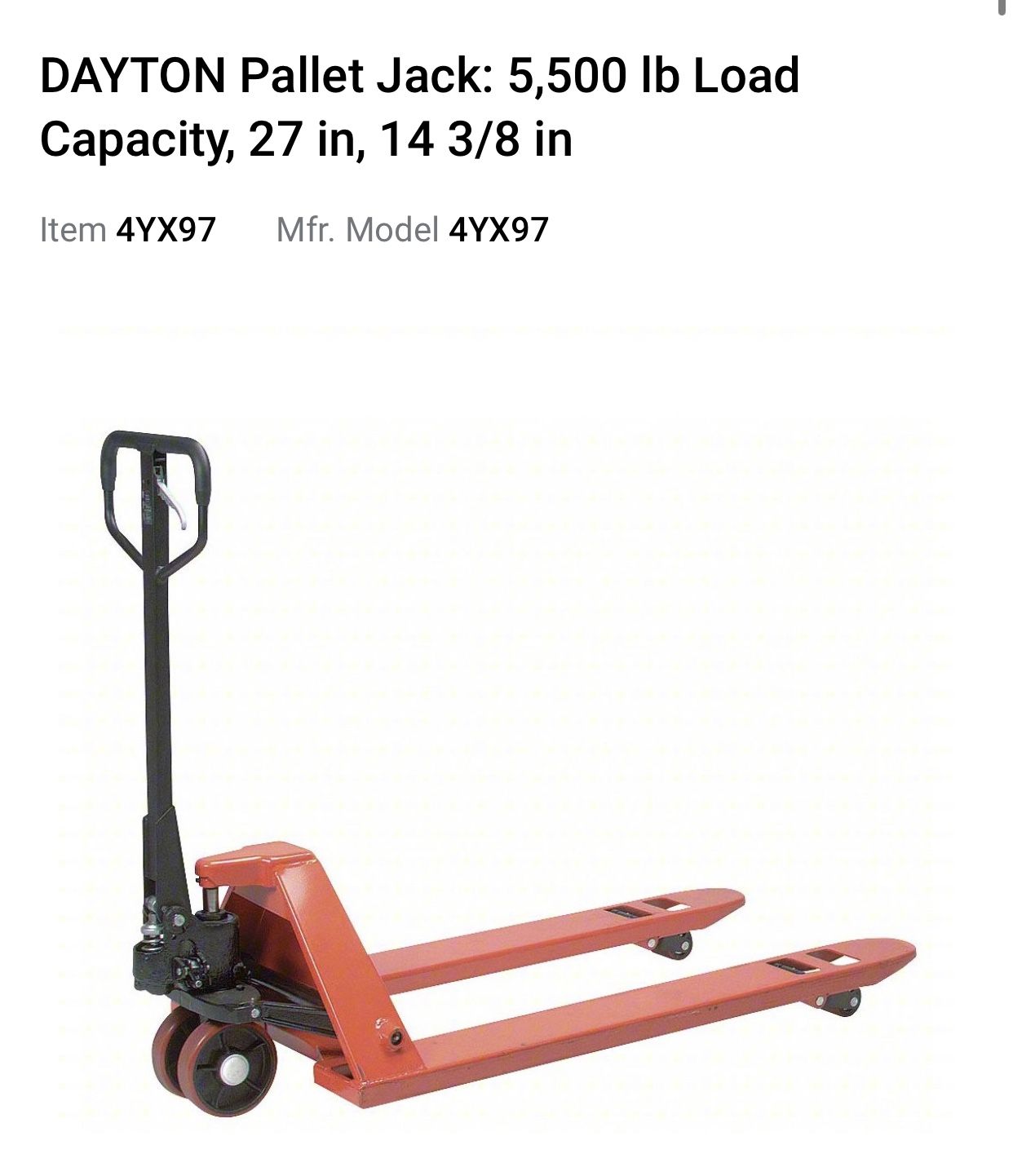 Dayton pallet jack for Sale in Phoenix, AZ OfferUp