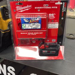 Brand New Milwaukee, Battery And Charger Set M18 