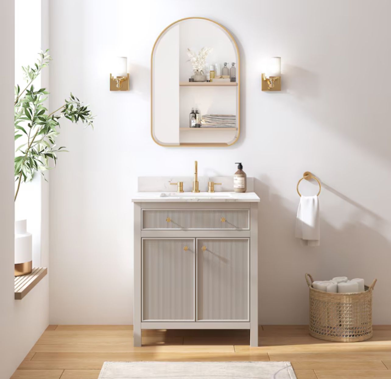 allen + roth Sandbanks Single Sink Bathroom Vanity