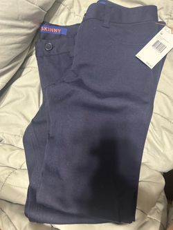 Skinny Navy Blue Uniform Pants