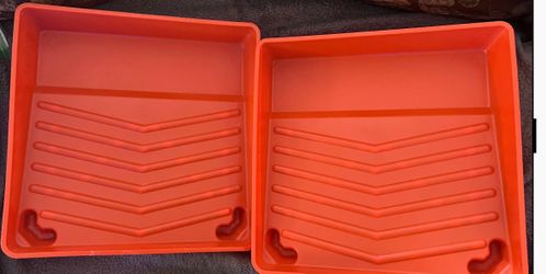 2 Deep Well Plastic Paint Roller Tray - $10 for both