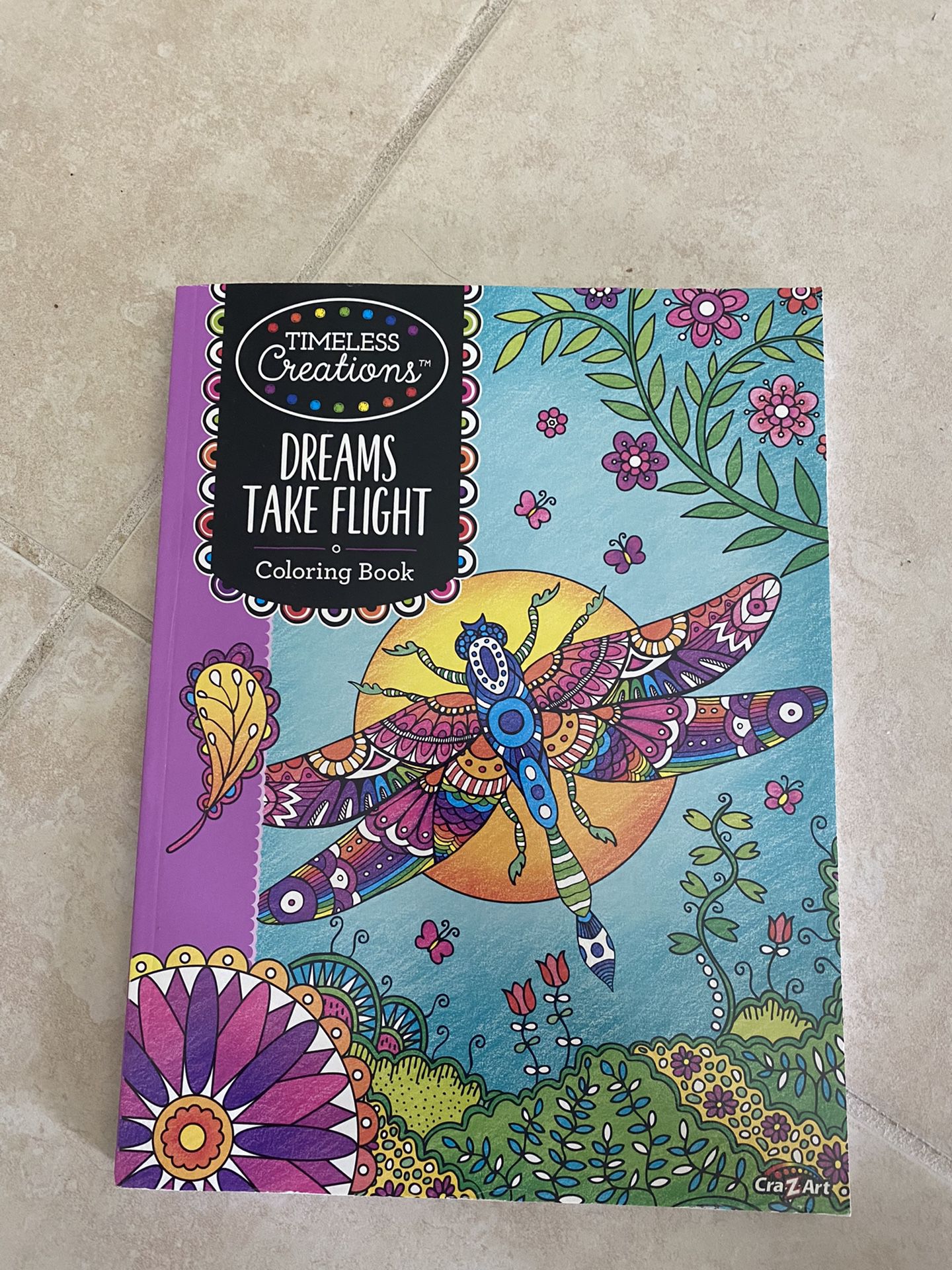 Cra-Z-art Timeless Creations Coloring Book, Dreams Take Flight, 64013