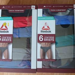 Reebok Man Low Rise Briefs XL 2 Packs 12 Ps