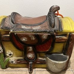 Vintage 1950’s Western Blowmold Childrens Toy Chest