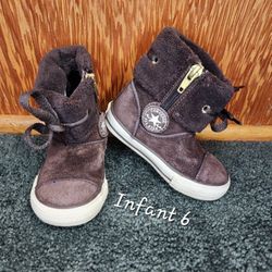 RARE Converse All Star Calf Knee High X-HI Infants 6