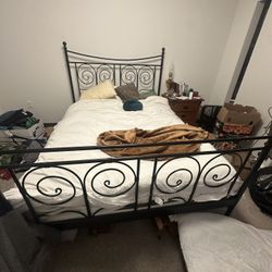 IKEA Iron Bed Frame- Queen Size 