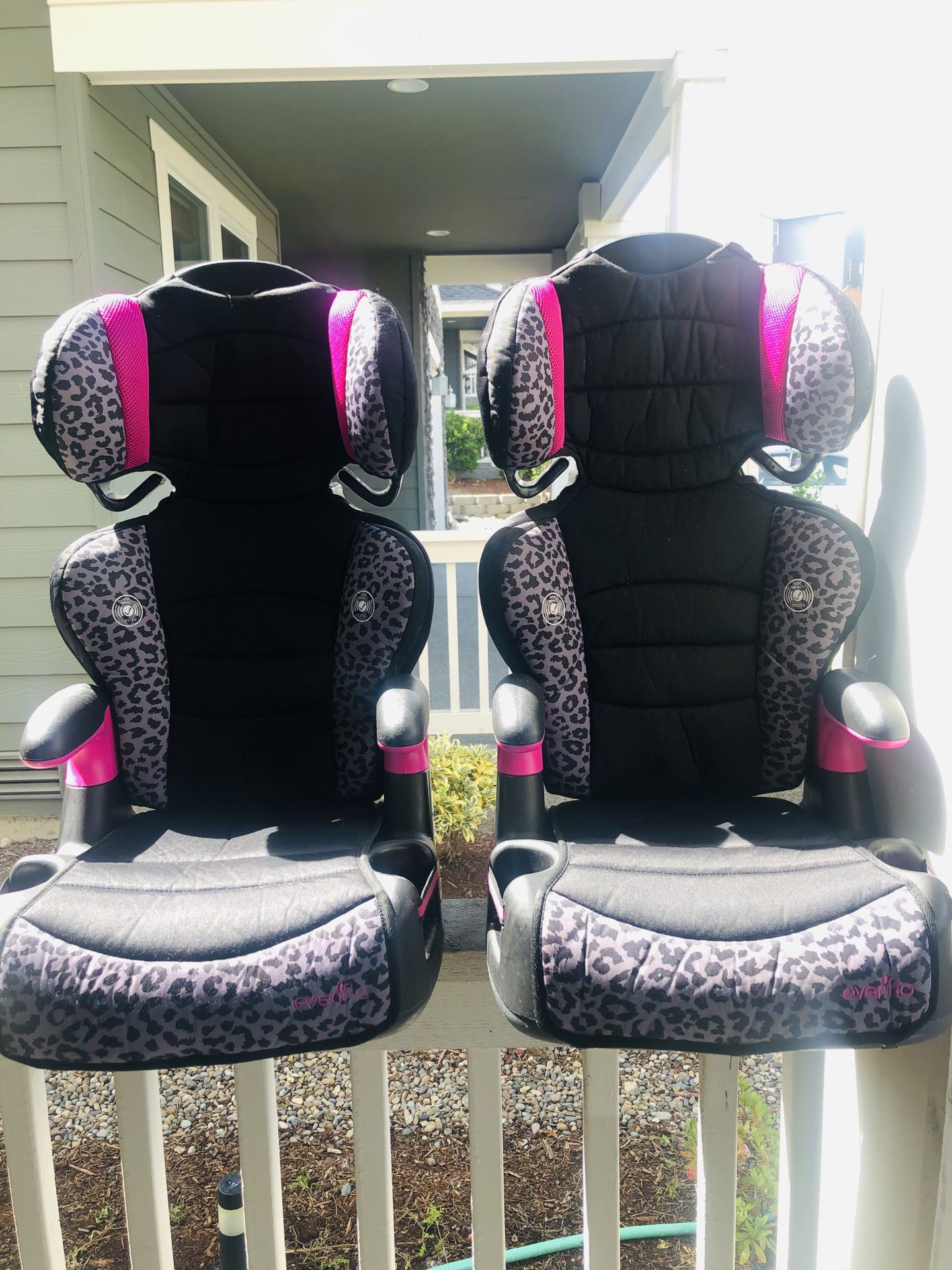 2 Evenflo Front Facing Car Seat/ Booster Seats. $25 Each