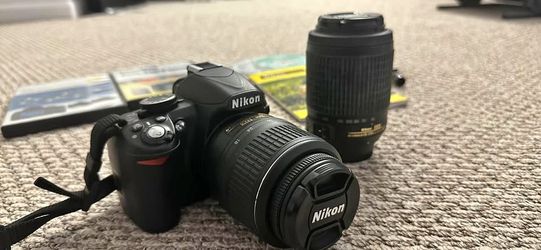 Nikon D3100 DSLR with 18-55 and 55-200 Lens