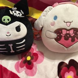 Kuromi & Cinnamon Roll Plushies 