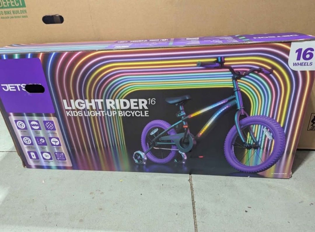 NEW** 16 Inch Light Up Bike