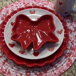 Valentine’s Day Place Setting 5 Pieces For $5 Two Sets Available 