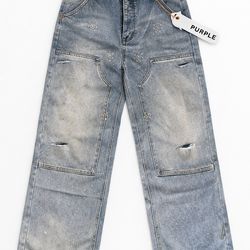 Size 34 baggy purple jeans