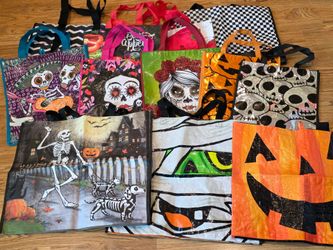 Lot of 12 Heavy Duty Reusable Shopping Bags – Large Laminated Tote Bag Assortment