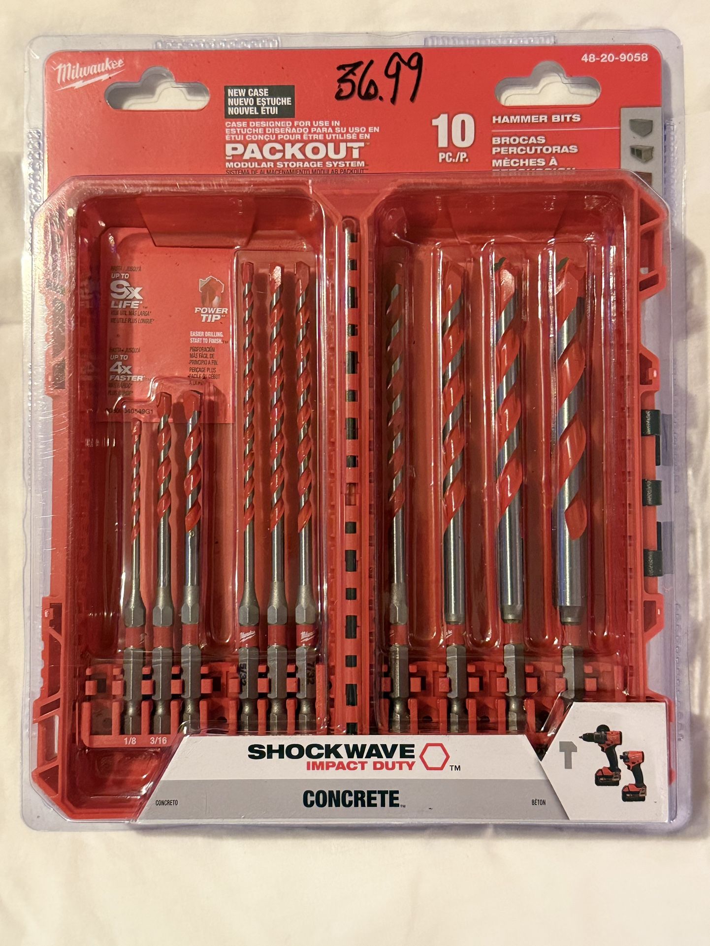 Milwaukee Shockwave Concrete Bit Set