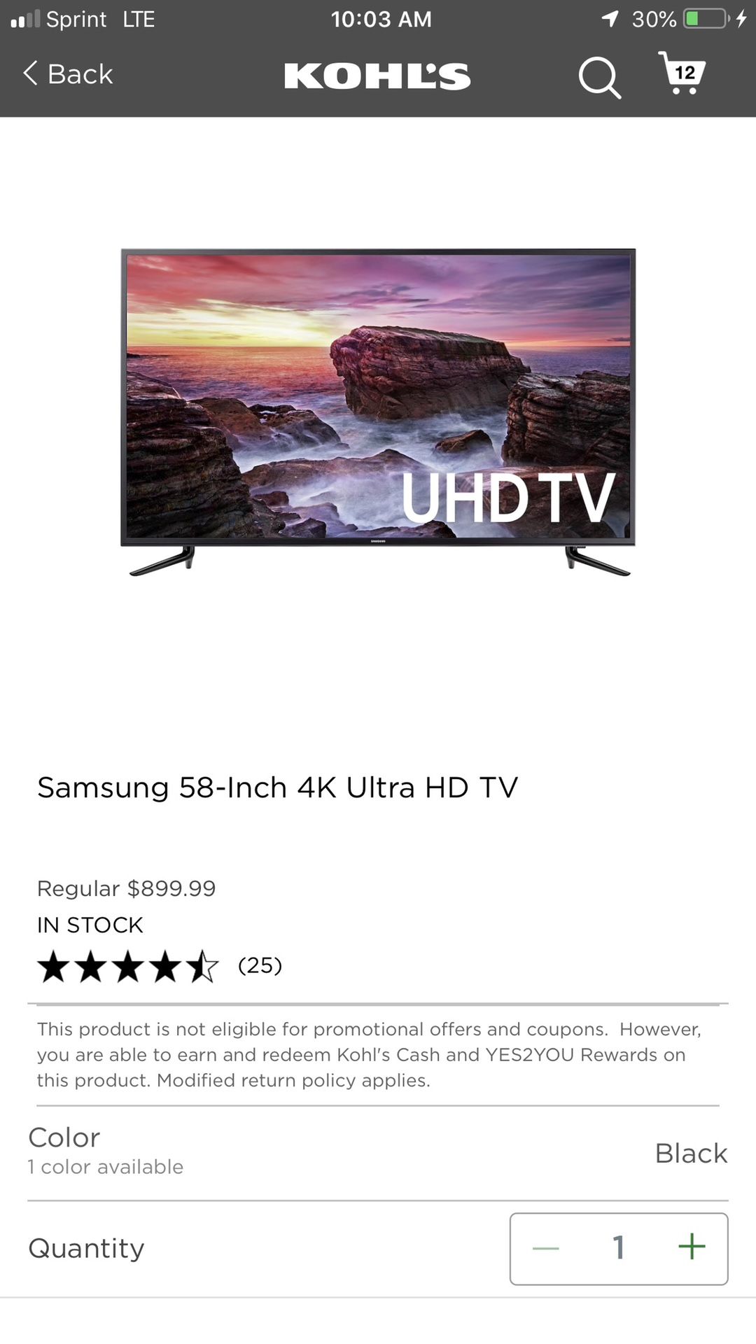 Samsung 58 inch 4k ultra hd tv