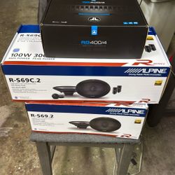 Jl Audio 400/4 Amplifier With Alpine R Series Speakers 