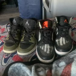 Nike: X-ray And Dark Green With Black