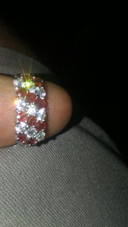 Ruby ring.sterling silver