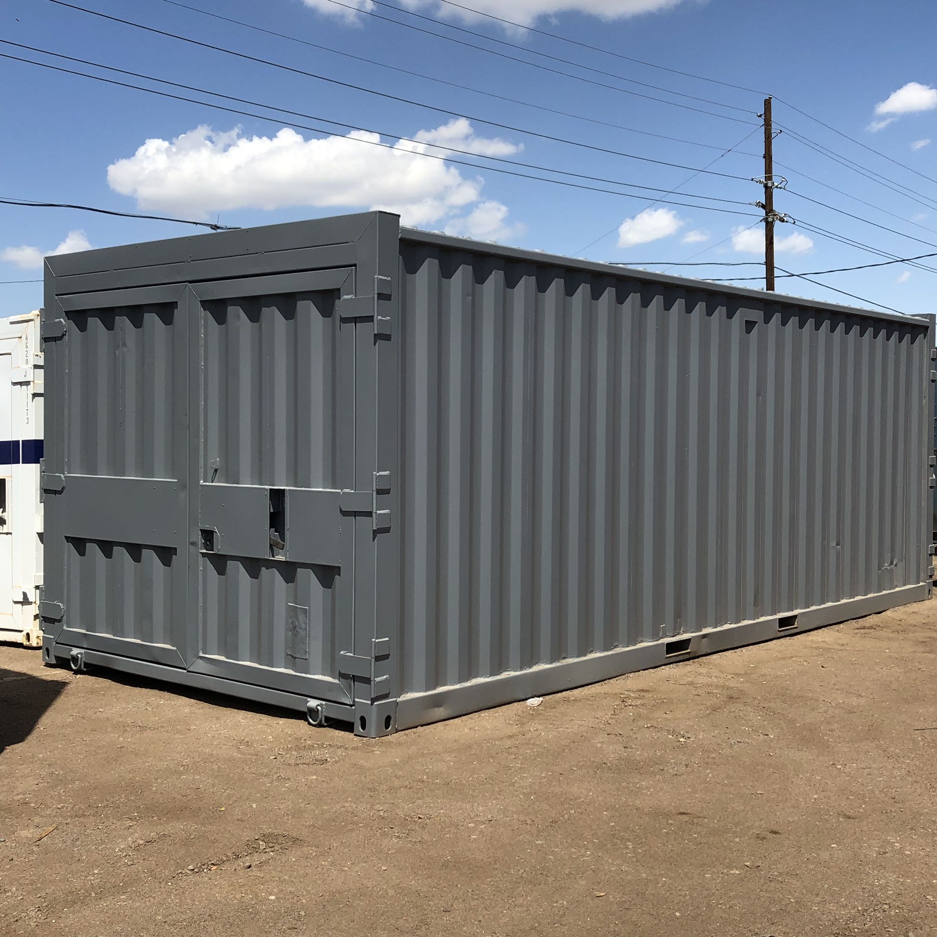 LOCAL extra wide 10' x 25' double end door shipping container connex storage A Grade cargo worthy wind and water tight car storage