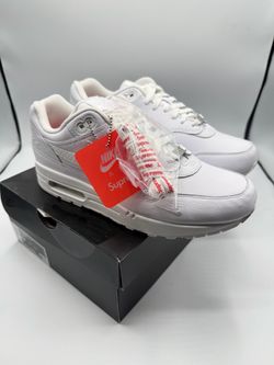 Men's Supreme x Nike Air Max 1 '87 SP 'Triple White' HF8813 100