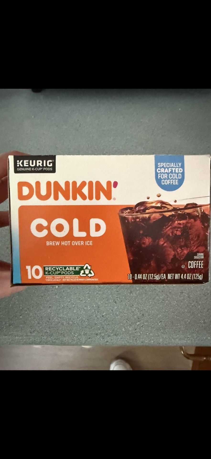 Keurig. Dunkin Cold Brew K-cups  10 Cups 