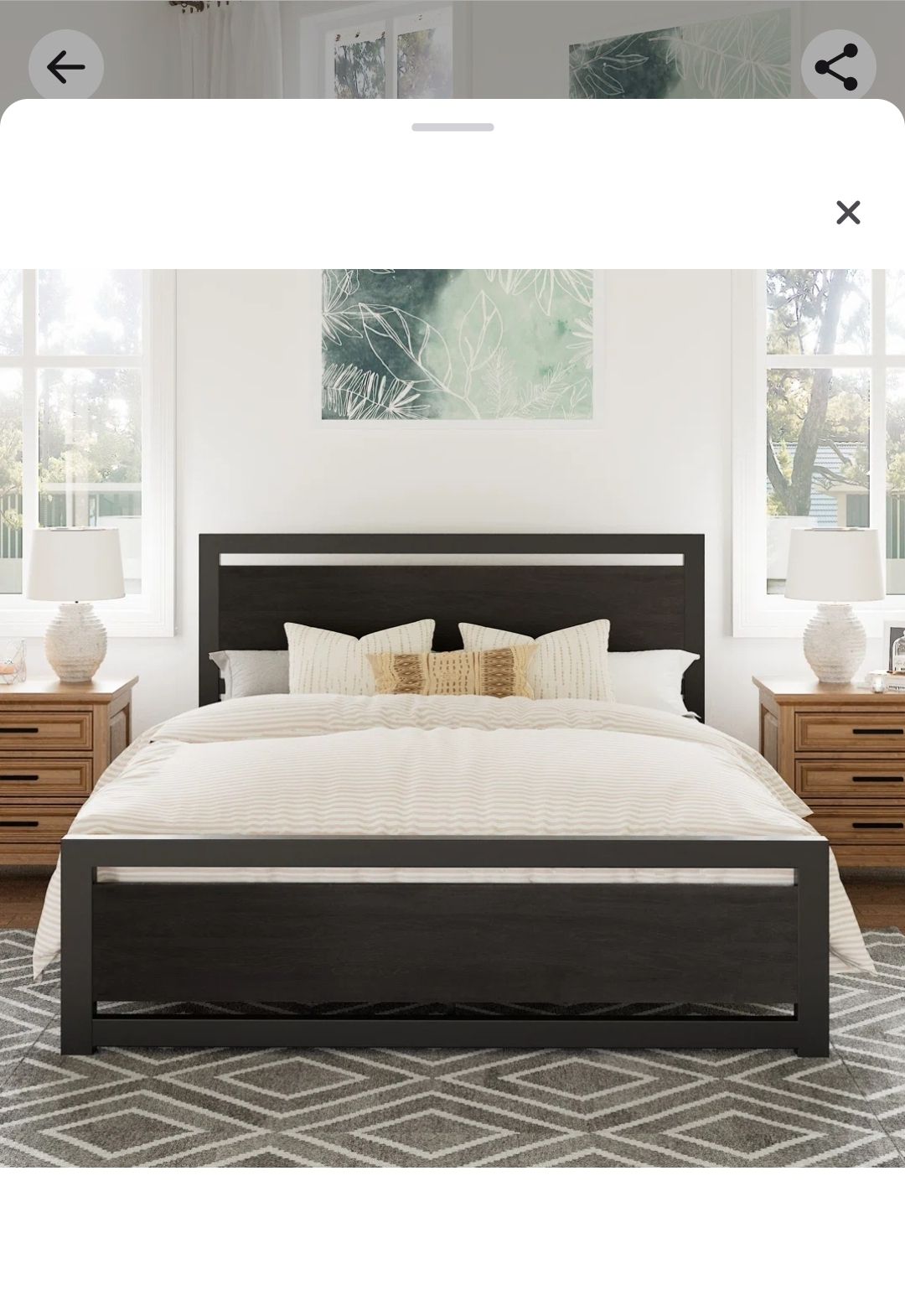 Full bed frame with Headboard